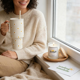 Mirasphere sunflower crochet — tactile charm brightening her day.