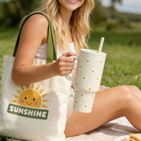 Mirasphere Sunshine Gift Box tumbler — keeps drinks hot or cold on the go.
