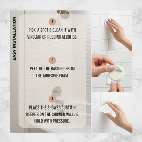 MiReDe bright white finish complements any bathroom style while containing splashes