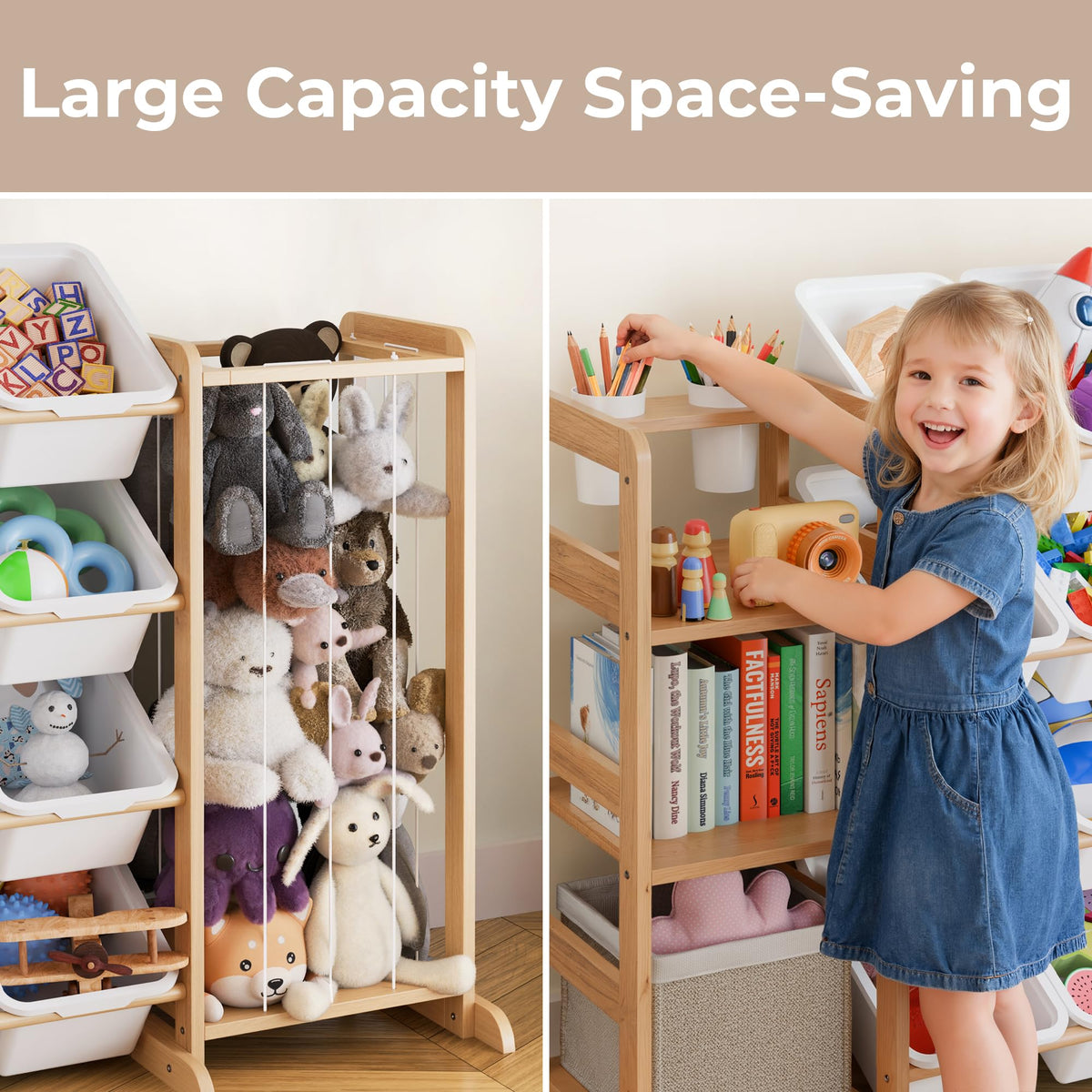 Mirolam wide base enhances stability during active play