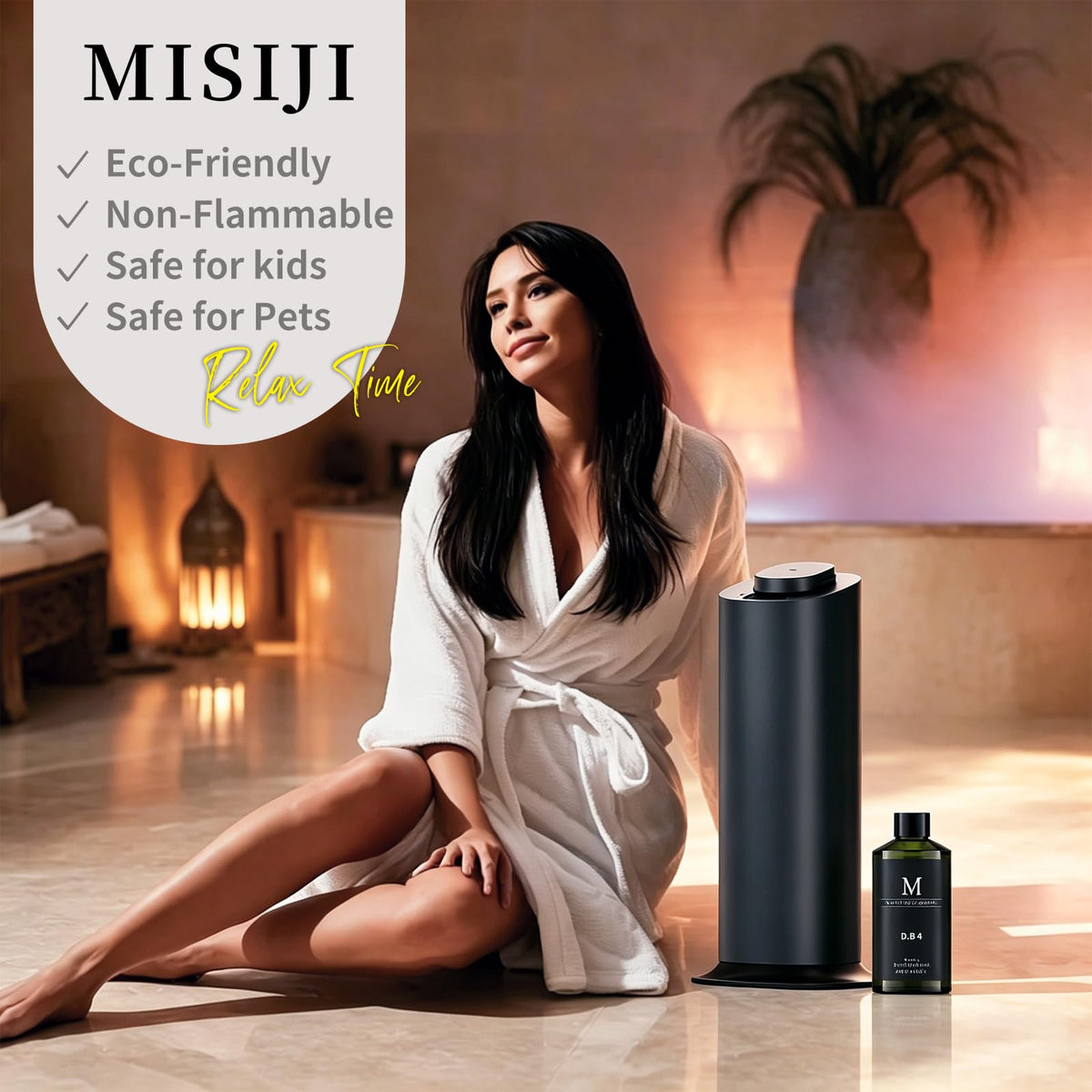 MISIJI Dubai cap and lid securely protecting fragrance