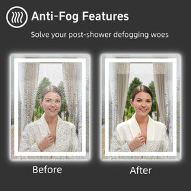 Miskerm mirror mountable horizontally or vertically for flexible layouts