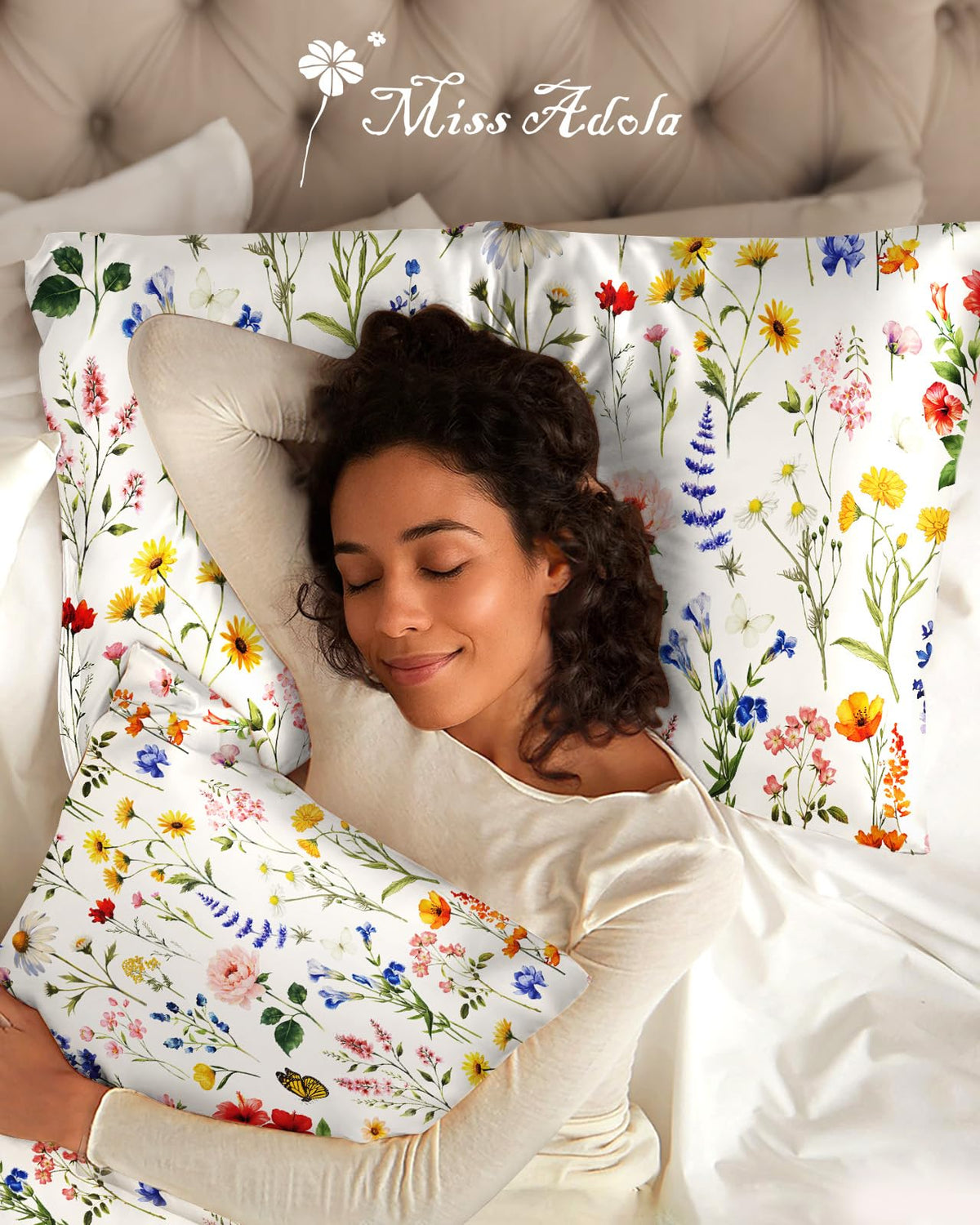 Miss Adola care guide: cold hand-wash to protect silk.
