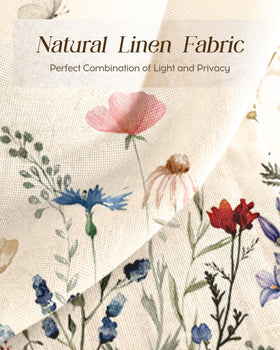 Miss Adola Floral Kitchen Curtains soft texture adds a cozy feel to kitchens.