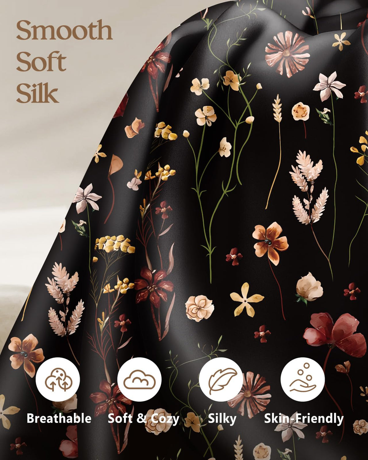 Miss Adola pillowcase with hidden zipper detail for a secure fit