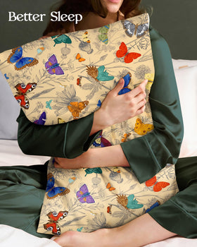 Miss Adola Mulberry silk pillowcase with hidden zipper for secure overnight use.