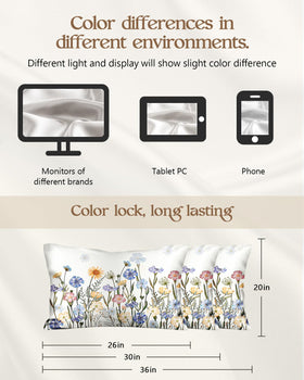 Miss Adola silk pillowcase care tips shown for gentle hand wash guidance.