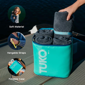 MISSION Tuko built-in straps for easy packing and carrying