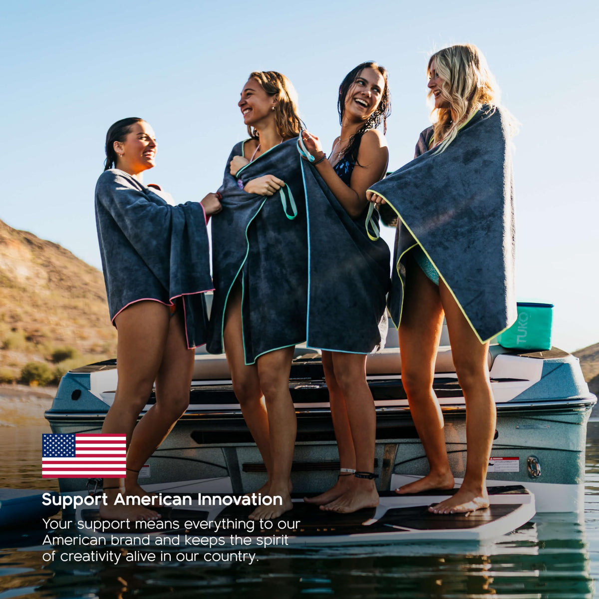 MISSION Tuko lightweight packable towel designed for travel
