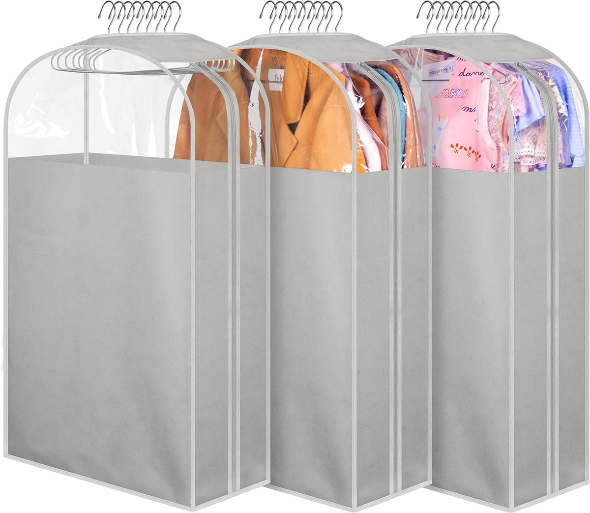 MISSLO 10-inch gusseted garment bag keeps suits neatly organized and protected