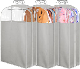 MISSLO 10-inch gusseted garment bag keeps suits neatly organized and protected