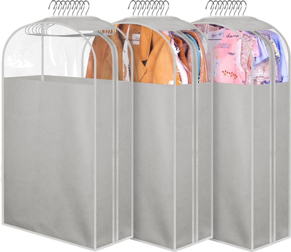 MISSLO 10-inch gusseted garment bag keeps suits neatly organized and protected