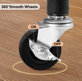 Misslo adjustable middle rod position demonstrating versatile garment lengths