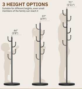 MISSLO coat rack with lower hook easy reach for kids