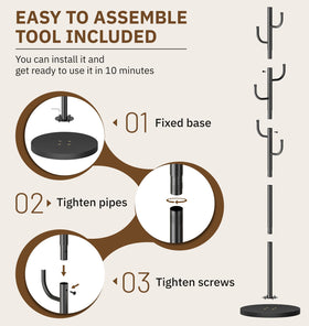 MISSLO space-saving coat rack keeping entryways tidy