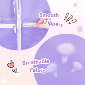 MISSLO breathable back fabric helps keep contents fresh during travel.