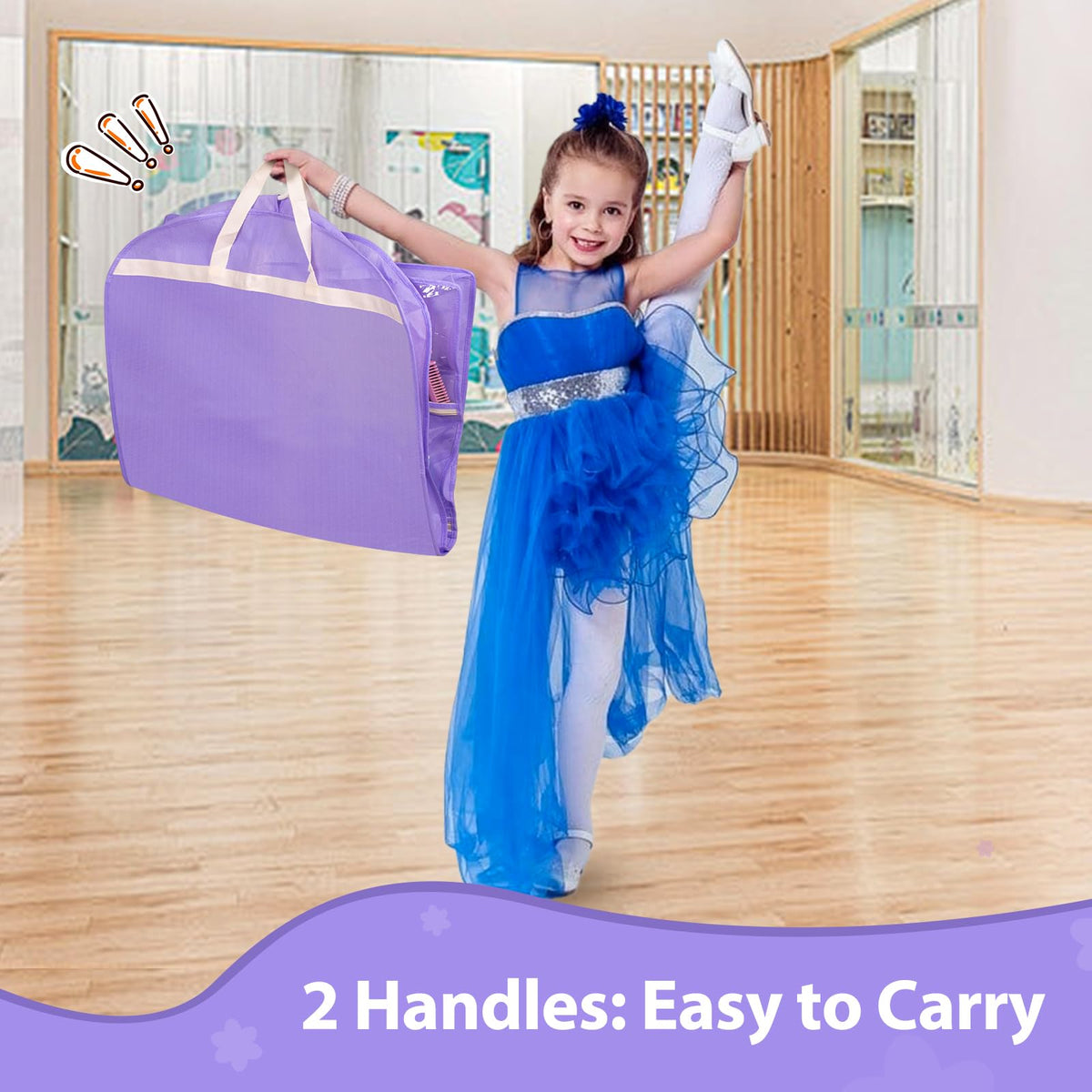 MISSLO two sturdy handles make carrying easy during practice and transport.