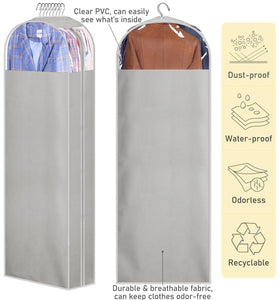 MISSLO sturdy zipper glides smoothly, protecting garments when accessing items.