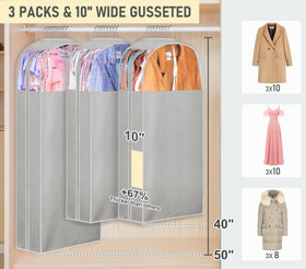 MISSLO 40-inch garment bag side opening for quick access.