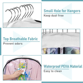 MISSLO 3-pack keeps closet organized with multiple sizes in one set.