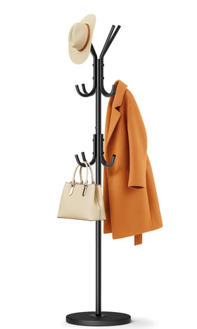 MISSLO coat rack base and frame provide stable freestanding support for heavy outerwear.