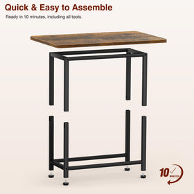 MISSLO wide tabletop end table perfect for meals, laptops, and decor.