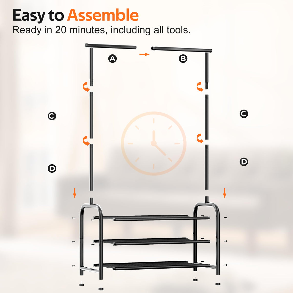 MISSLO metal joints close-up emphasizes 200 lbs capacity and stable construction
