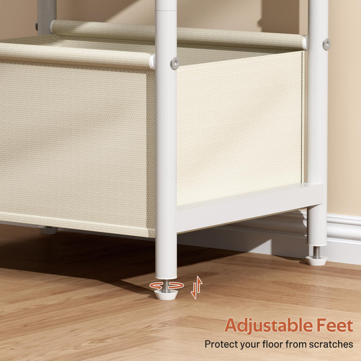 MISSLO Convenient bedside table use beside crib or chair for easy reach.