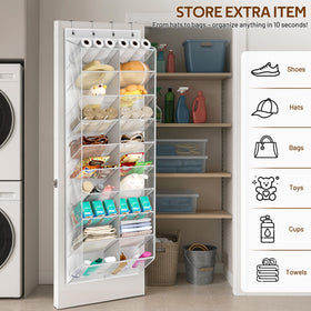 MISSLO white finish brightens closets and entryways while organizing