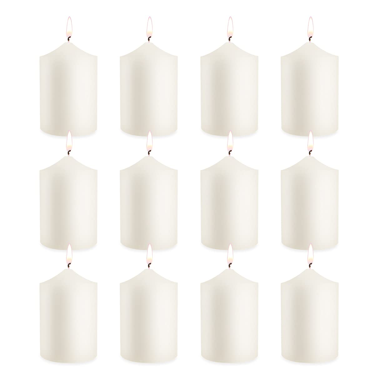 MISSYO Ivory 2x3 inch pillar candle for clean, long-lasting home ambience.