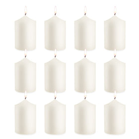 MISSYO Ivory 2x3 inch pillar candle for clean, long-lasting home ambience.