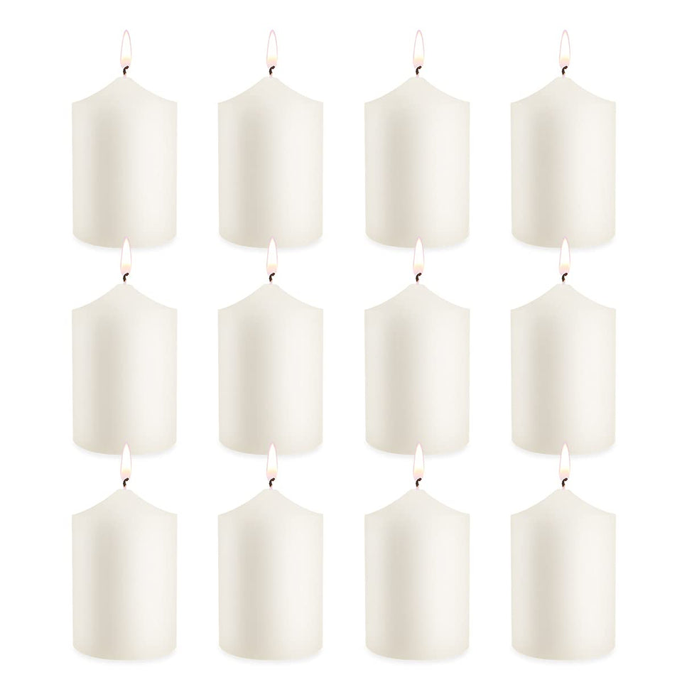 MISSYO Ivory 2x3 inch pillar candle for clean, long-lasting home ambience.