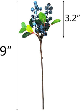 Mistari blueberry stems for vase fillers and craft projects