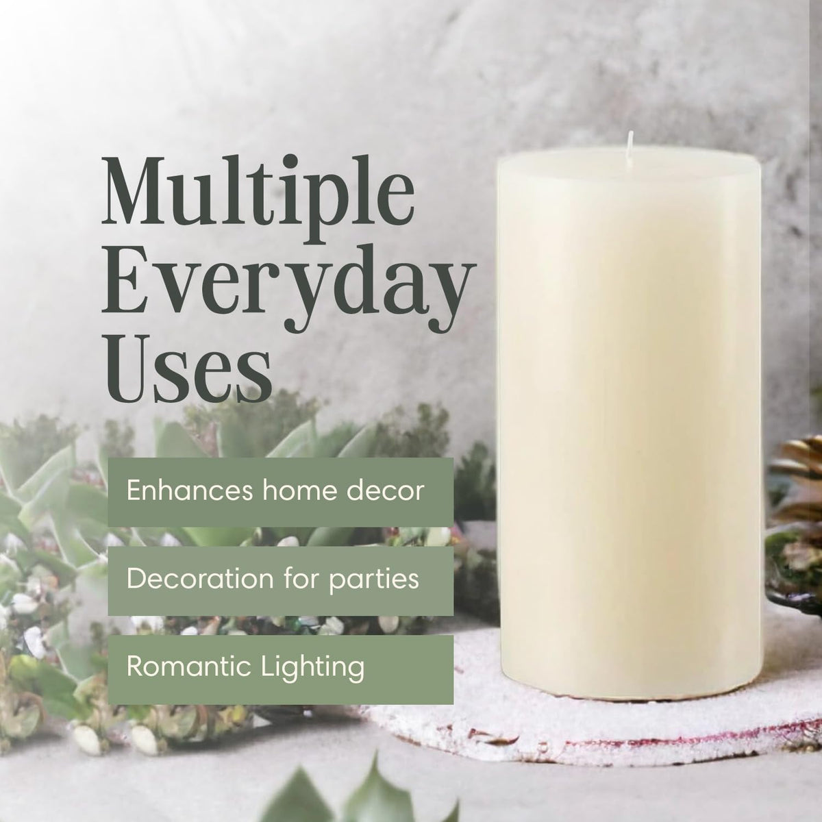 Mister Candle 160-hour burn time highlighted in a cozy, ambient setting.