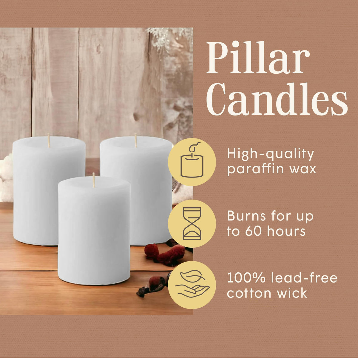 Mister Candle citronella candles deterring insects while dining outdoors.