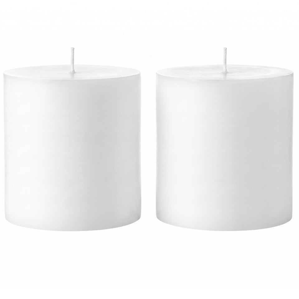 Mister Candle pillar 4x4 white centerpiece for elegant ambient lighting in events