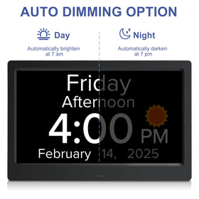 Mitoart clock with multiple alarms helps manage daily reminders