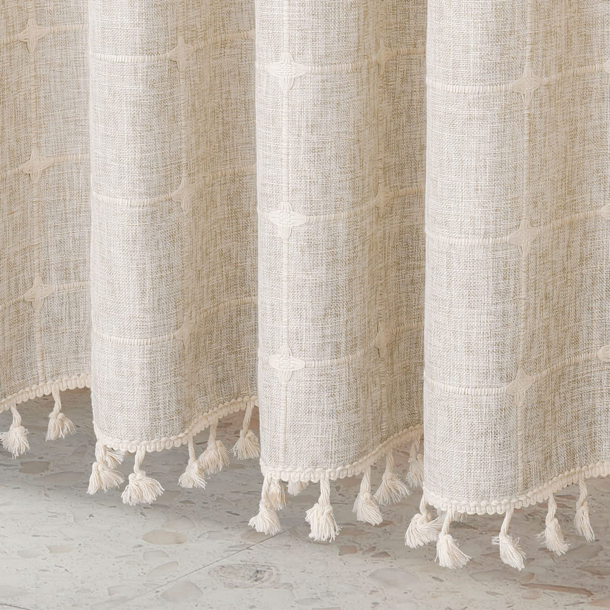 MitoVilla 72 by 72 curtain fits standard showers neatly.