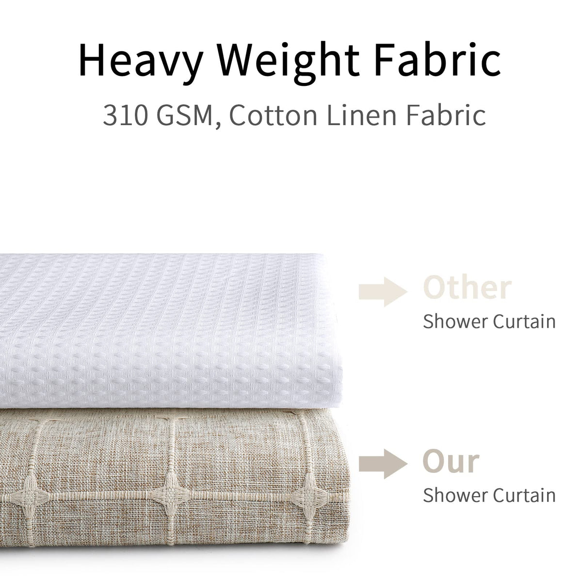 MitoVilla heavy curtain stays in place with secure weight.