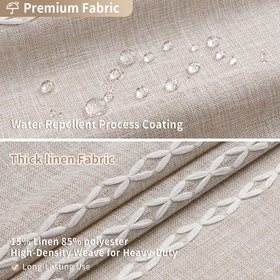 MitoVilla geometric pattern and tassel detail add vintage farmhouse charm
