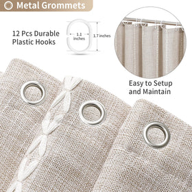 MitoVilla rust-resistant grommets ensure long-lasting, rust-free shower hanging