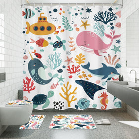 Mitpok ocean bath mat offering a soft, non-slip surface