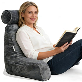 Mittagong extra large reading pillow neck support for comfortable bed lounging.