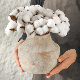 Mitt&Ditt handcrafted rustic finish vase adds vintage charm.