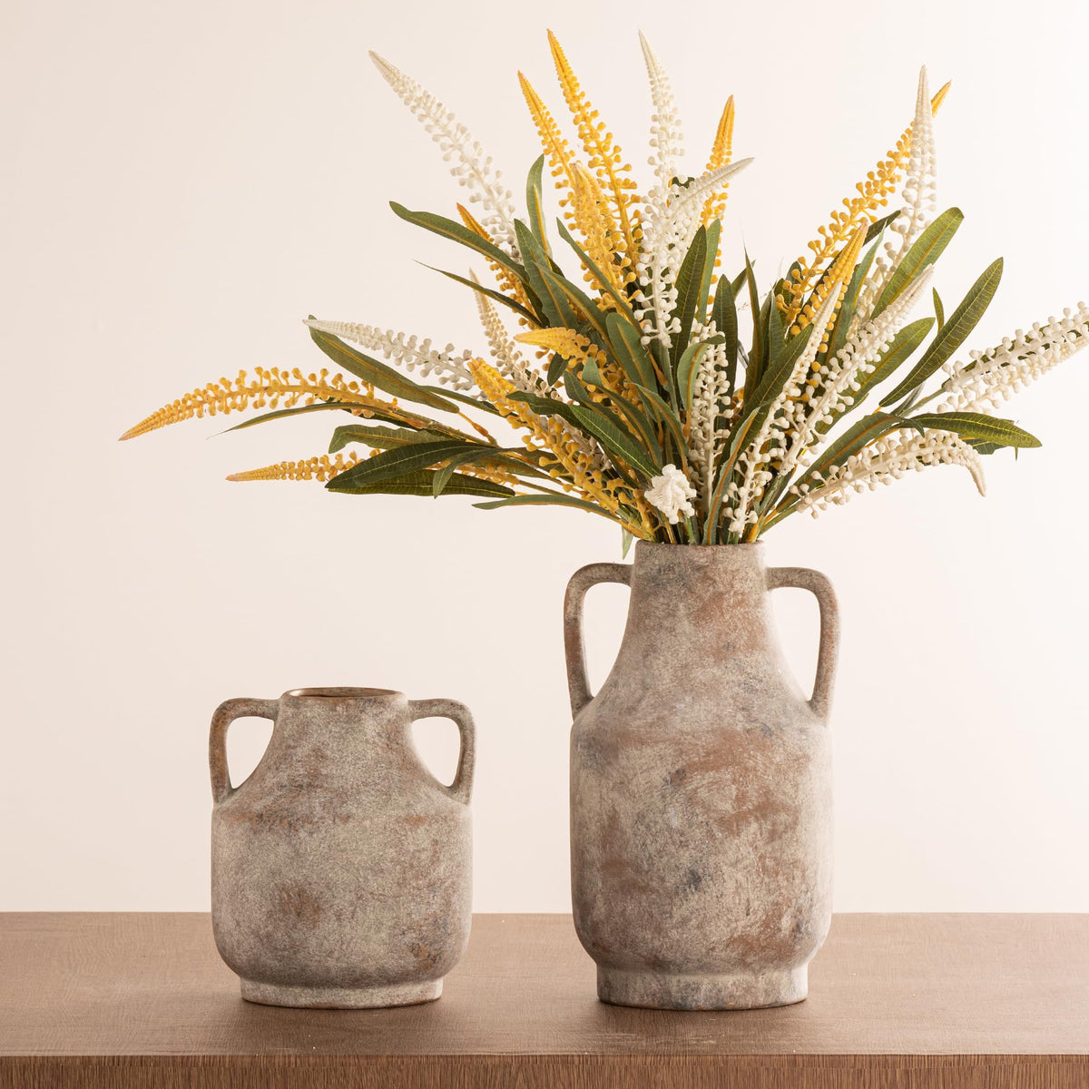 Mitt&Ditt vintage inspired terracotta vase enhances rustic decor themes
