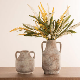 Mitt&Ditt vintage inspired terracotta vase enhances rustic decor themes