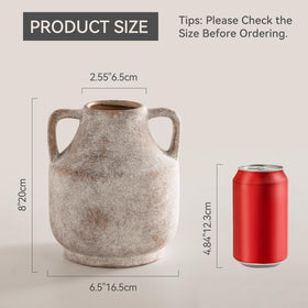 Mitt&Ditt weathered vase with rustic glaze adds warmth to living spaces