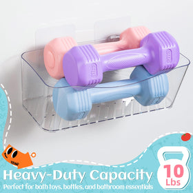 MIUKAA large capacity rack holds ducks, boats, and other favorites.