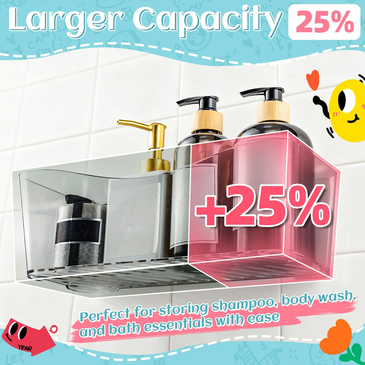 MIUKAA transparent plastic toy basket lets you locate items quickly.