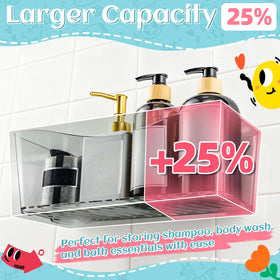 MIUKAA transparent plastic toy basket lets you locate items quickly.